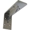 Ekena Millwork Embrey Steel Bracket, Hammered Silver 2"W x 6"D x 3 3/4"H BKTM02X06X03EBHSV - alternate 1